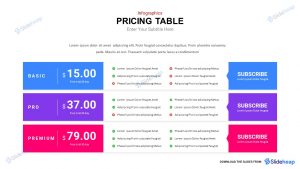 Pricing Table Template